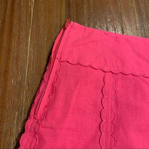 Cato Pink Linen Blend A-Line Skirt 10 - Picture 2 of 7